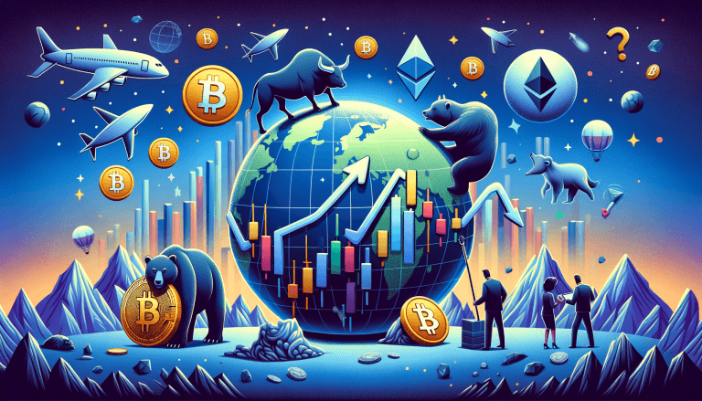 Macro Economic Factors Shaping Crypto Markets illustration, trending on artstation